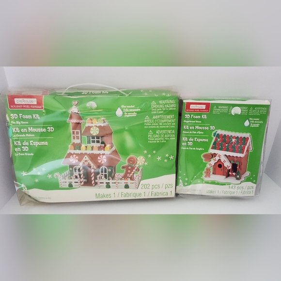 Creatology 3D Foam Gingerbread House Kit 2 Sets - Picture 1 of 4